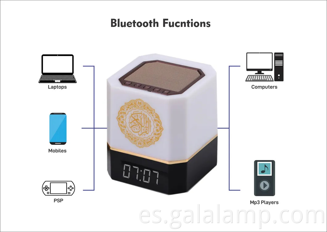 Corán digital MQ-112 Lámpara táctil de la lámpara del Corán